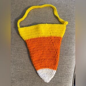 Hand Crafted Candy Corn Kids Costume Bag - Yellow, Orange, White